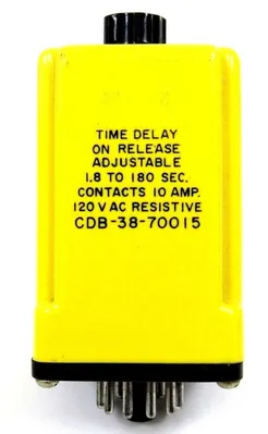 NEW POTTER & BRUMFIELD CDB-38-70015 TIME DELAY RELAY CDB3870015