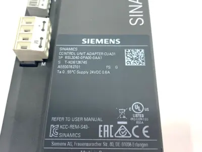 USED SIEMENS SINAMICS CONTROL UNIT ADAPTER CUA31 FOR POWER MODULE
