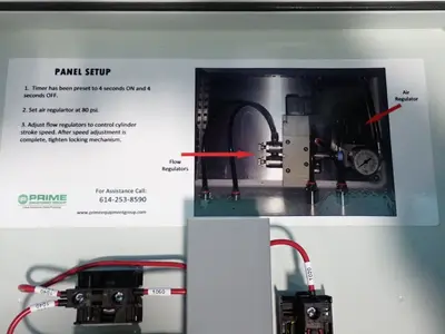 Prime Equipment Group 100 Psi Spray Bar Control Panel