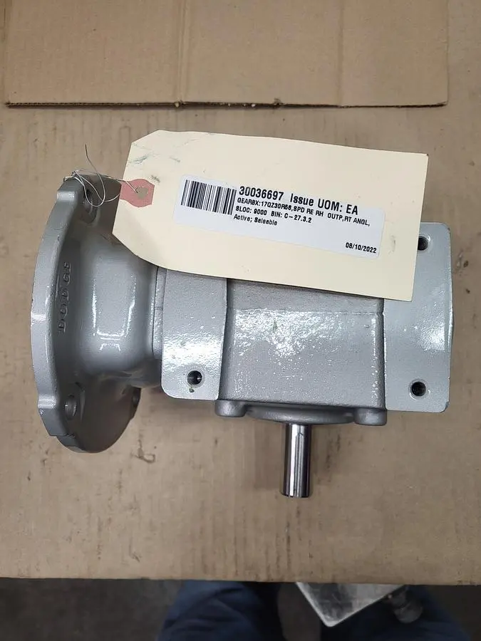 New | in-Stock DODGE TIGEAR DODGE TIGEAR RIGHT ANGLE WORM GEAR REDUCER 20QZ30L56 RATIO 30:1 *NEW - NO BOX** 56C FRAME Speed Reducers | ND Industrial Surplus #1225371