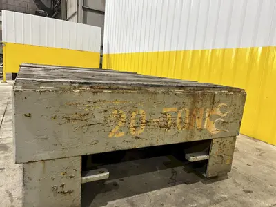 20 TON X 60" X 120" RAIL MOUNTED HEAVY DUTY TRANSFER CART: STOCK #14599