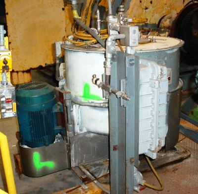 Fletcher 30 x 14 Hurricane perforate basket centrifuge, SS.