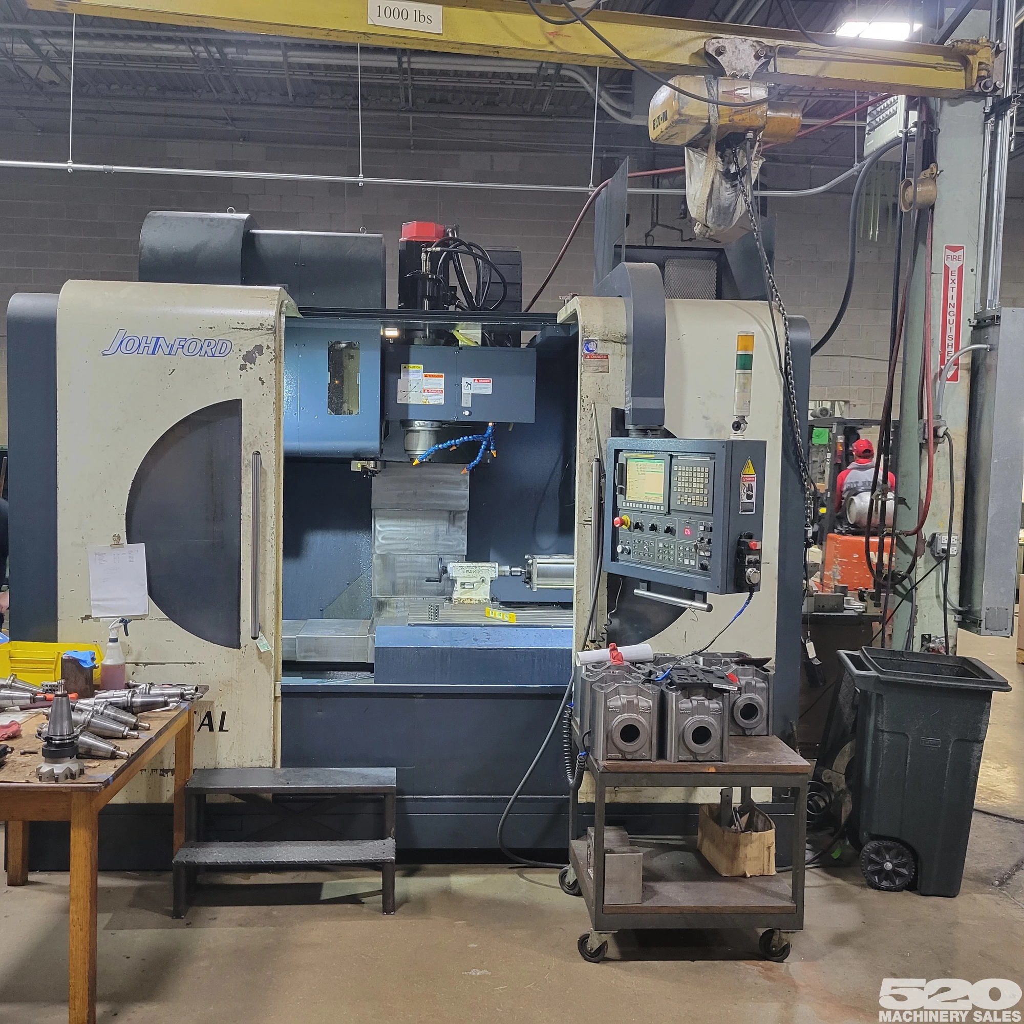 2012 Johnford SV-48H with 4th Axis Rotary Table and Tailstock