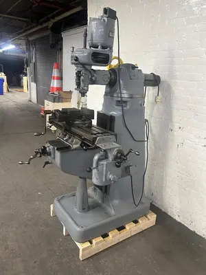 Bridgeport 9" x 32" 1/2 HP, 6-Speed Ram Type Vertical Milling Machine