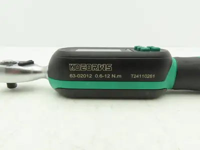 Koeorws 63-02012 Digital Torque Wrench 1/4" Sq Drive 0.6-12Nm