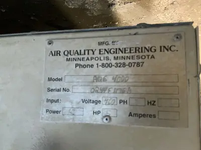 Used AIR QUALITY ENGINEERING INC. AQE 4000 Dust Collectors Ohio US | HGR 24 #1404690