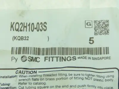 SMC KQ2H10-03S Male Connector Push Fitting 10mm Tube x 3/8"RC Brass  Lot of 35