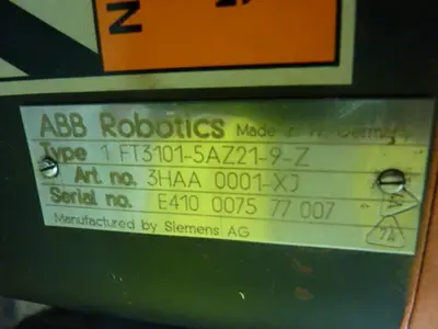 Used ABB ROBOTICS 1 FT3101-5AZ21-9-Z Motors (misc) Michigan US | Ideal Machinery #1288780