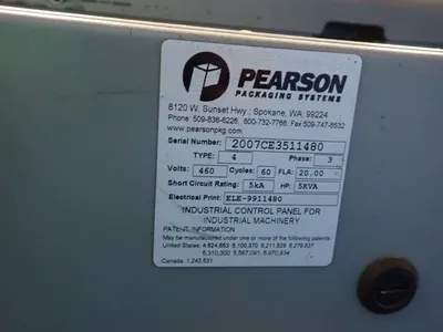 USED PEARSON PACKAGING SYSTEMS CE35
