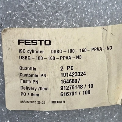 NEW Festo DSBG-100-160-PPVA-N3
