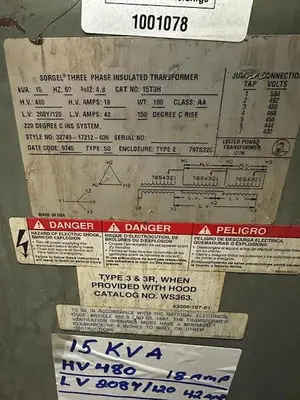 Used SORGEL _UNKNOWN_ Transformers | Surplus Asset Holdings #1203083