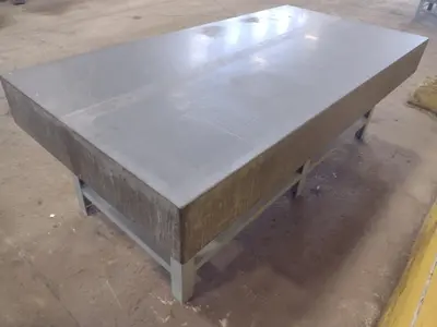8' X 4' X 10" CHALLENGE PRECISION LAYOUT INSPECTION GRANITE TABLE: STOCK #23792