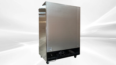 171-0366 54" Double Door Stainless Steel Self Contained Freezer