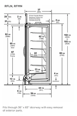 3 Door Refrigerator