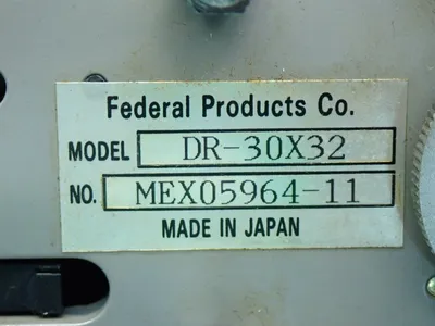 Used FEDERAL PRODUCTS DR30X32 Profilometers Ohio US | HGR 24 #914438