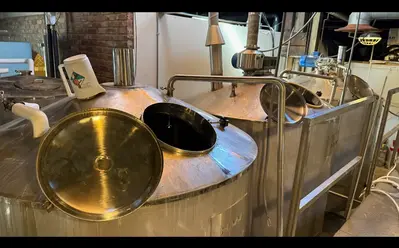 20 BBL 5-Vessel Brewhouse – Complete System w/ Dual CLTs, RO Machine, HX, Pumps & Piping