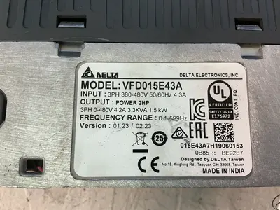 Used DELTA VFD015E43A Variable Speed Drives Ohio US | HGR 24 #1457445