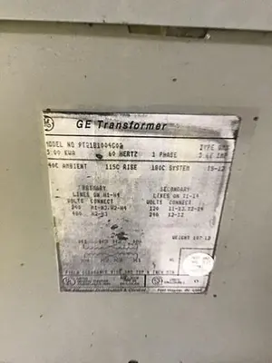 USED GENERAL ELECTRIC 9T21B1004G02
