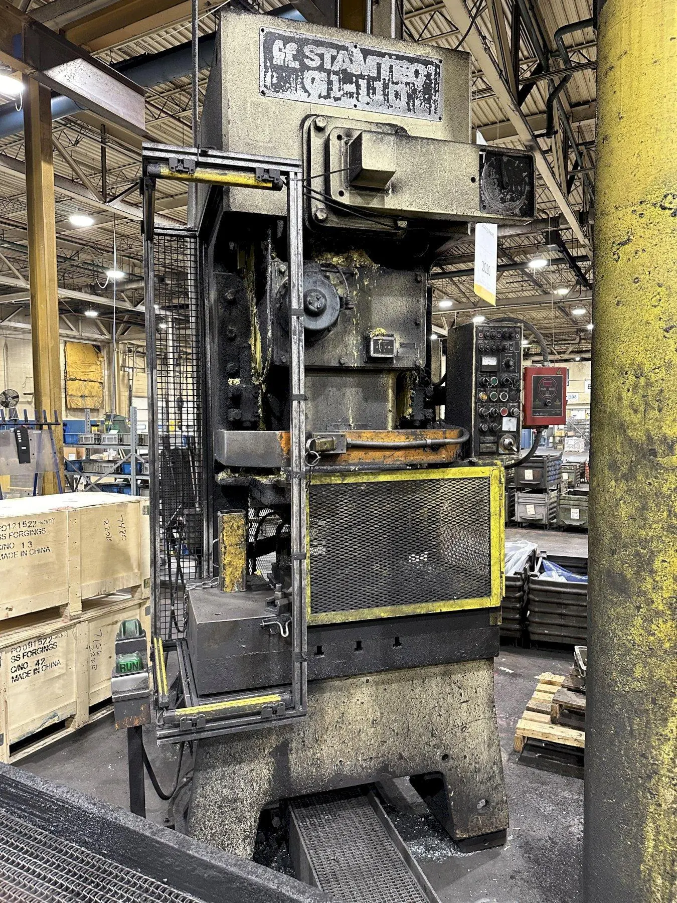 110 TON STAMTEC (NEW 2000) MODEL #G1-110 GAP FRAME PRESS, 7" STROKE: STOCK #19948