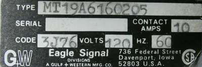 USED EAGLE SIGNAL MT19A6160205 CAM TIMER