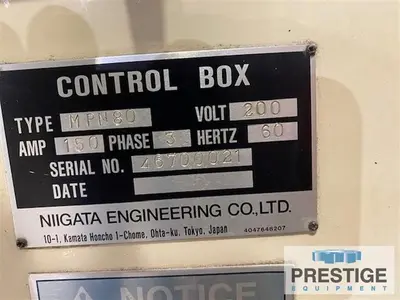Used 2001 NIIGATA MPN80 Horizontal Machining Centers New York US | Prestige Equipment #1470816