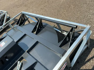 New JCT 72” Brush Mower Skid Steer Attachment, hydraulic driven with hoses and quick coupler fitting...
