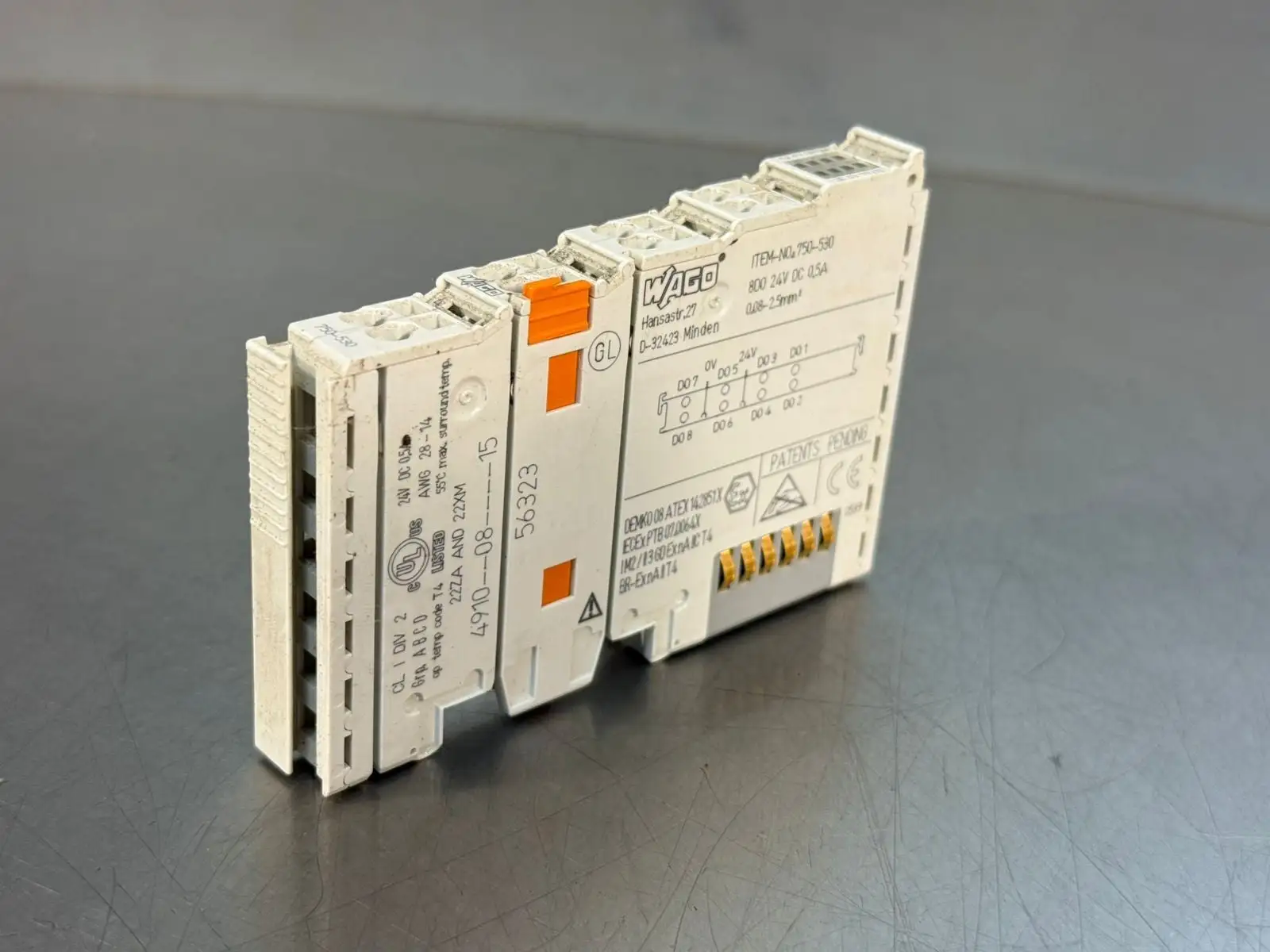Wago 750-530 8 Channel Digital 24Vdc 0.5A (3.1.1)