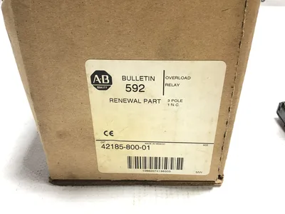Allen-Bradley 42185-800-01 Overload Relay 3 Pole 120-600VAC Nema A600