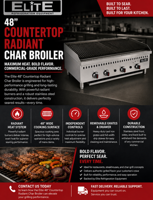 ELITE ECG48 Gas Radiant Charbroiler | 48"