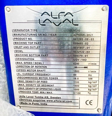 NEW 2021 ALFA LAVAL VO 10