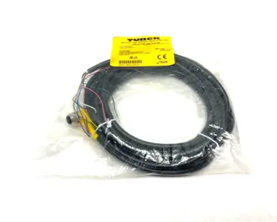 USED TURCK EUROFAST RIGHT ANGLE SINGLE ENDED CORDSET