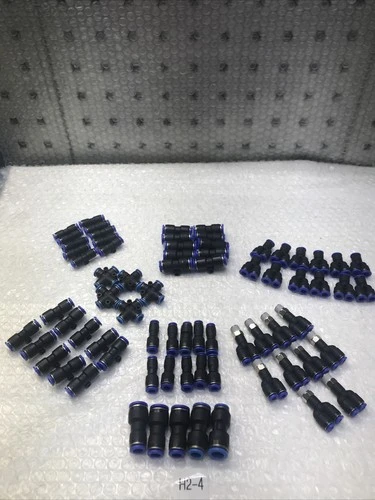 **New 72 PCS Push Pull Connect Fittings Air Line Pneumatic (See Photos)#