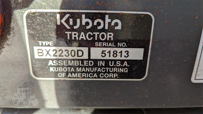 USED 2003 KUBOTA BX2230