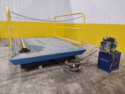 8,000 LBS X 108" X 84" BLUE GIANT MODEL #SEDPH 53-208 HYDRAULIC LIFT TABLE / ELEVATING DOCK: STOCK #22330