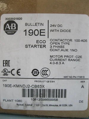 NEW Allen-Bradley 190E-KMNDJ2-CB63X