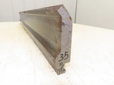 Press Brake Gooseneck Punch Die 35-3/4" L 90° V 1/2" Finger 3-5/8" H Safety Tang