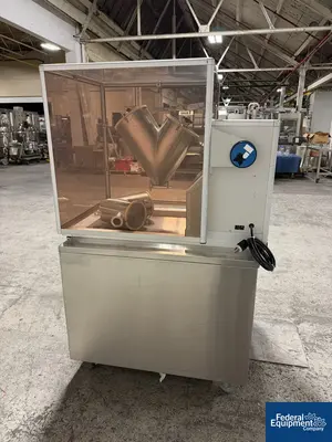 Used Patterson-Kelley Patterson Kelley Twin Shell Blender, model Blendmaste Double Cone - V Mixers Ohio US | Federal Equipment Company #1512832