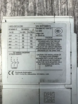Allen-Bradley 140G-G2C3-C60 Circuit Breakers | ESS Industrial Equipment Sales (11)