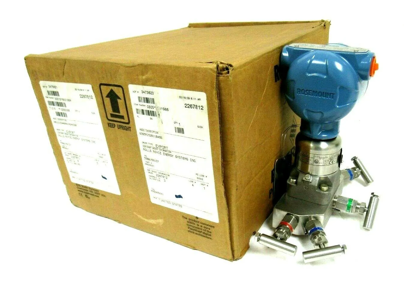 NEW ROSEMOUNT 3051-S1CD4A2A11A2AKCQ8 TRANSMITTER 3051S-6501984 0305-0501986