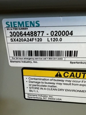 Used Siemens SX420A24F120 Power Feeders California US | Davliegogo LLC #1705632