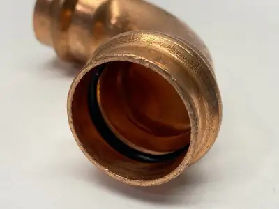 USED ELKHART APOLLOXPRESS ELBOW FITTING 90 DEGREE 1" X 1" PRESS COPPER