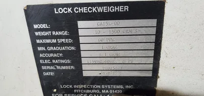 Used _UNKNOWN_ CA15L-00 Checkweighers - Belt Minnesota US | A&I Equipment #1317540