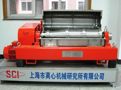 SCI LW 350 x 1550mm oilfield decanter centrifuge skid, 304SS.