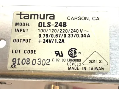 Used Tamura Linear Power Supply 24VDC 1.2A Single Output Linear Power Supplies Michigan US | Maverick Industrial Sales #1401159
