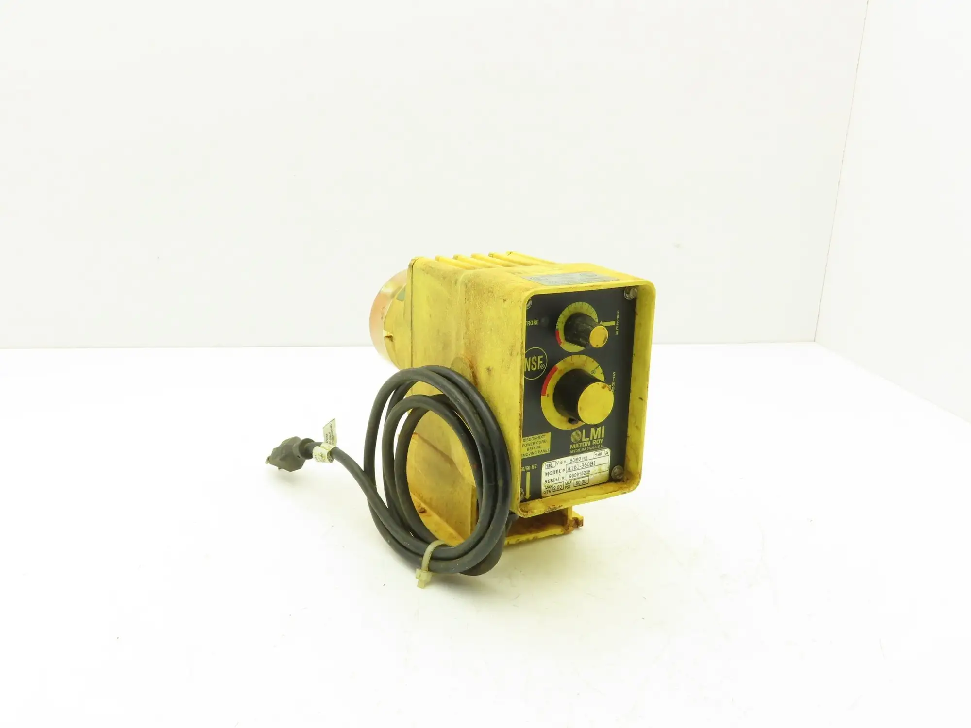 Milton Roy A161-360BI Metering Pump 2.0 Gph 50 psi
