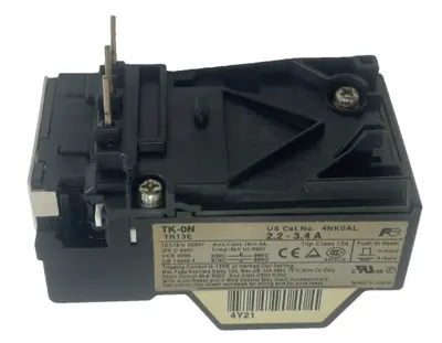 NEW FUJI ELECTRIC TK-0N OVERLOAD RELAY 2.2-3.4 A 4NK0AL TK0N