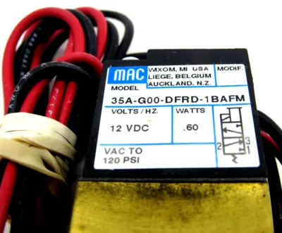 NEW MAC VALVES 35A-G00-DFRD-1BA-FM VALVE 35AG00DFRD1BAFM