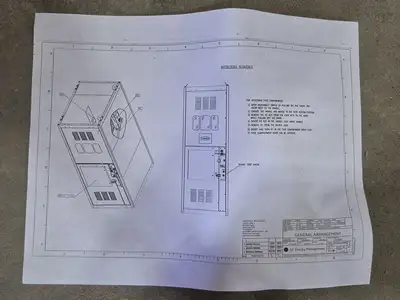 Double Fused Interrupter Switch 5 kV, 4160 Volts & Conduit Cabinet