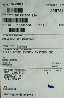 NEW ROSEMOUNT 3051-S1CD4A2A11A2AKCQ8 TRANSMITTER 3051S-6501984 0305-0501986