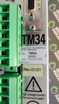 Cooper Tools TM34 960901 Servo Drive Card Rev.01/01 Used